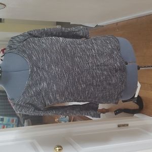 Express Black Lace Back Sweater